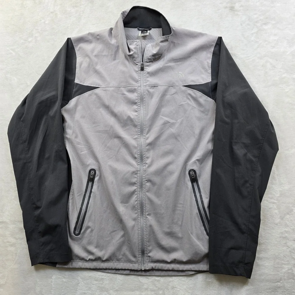 The North Face Flight Series Windbreaker‎ Mens Medium Gray Black Vintage